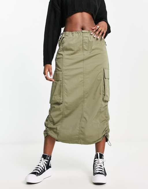 Khaki skirt outlet cargo