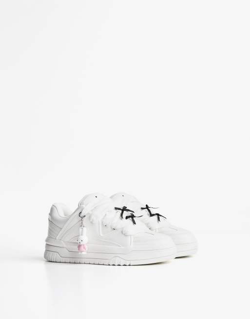 Bershka - Miffy - Skater sneakers met in wit, 2 van 4