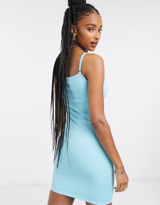 asos baby blue dress