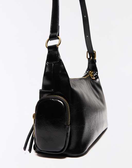 Bershka mini sac zippé noir, 3 de 5
