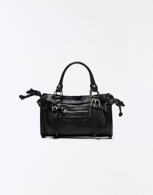 Bershka mini tas met gesp in zwart, 5 van 5