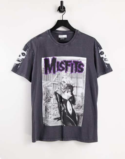 Bershka Misfits t-shirt black | ASOS