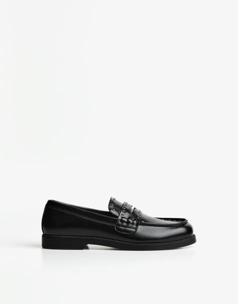 Bershka - Mocassini neri con borchie - view 1