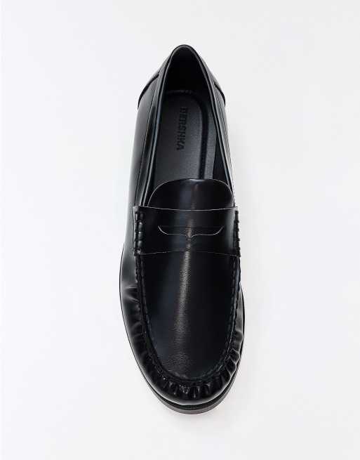 Bershka - Mocassins à fronces - Noir, 3 de 4