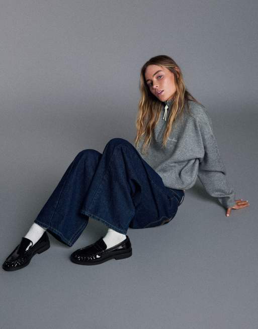 Bershka mocassins froncés noirs, 2 de 7