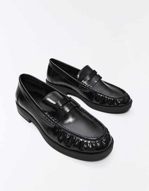 Bershka mocassins froncés noirs, 6 de 7