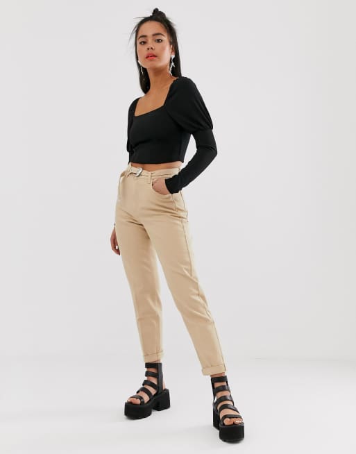 Bershka high best sale waist hose