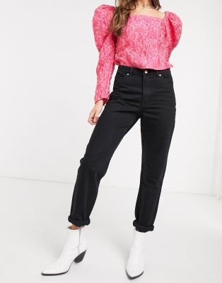 bershka mom jeans straight leg