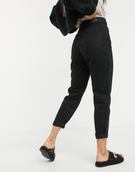 Bershka jean 2025 mom noir