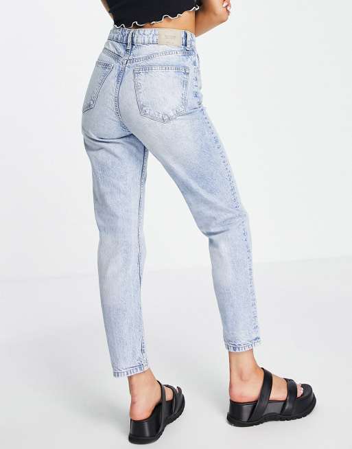 Bershka high best sale waist mom jeans