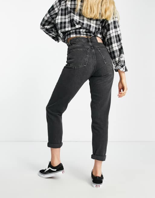 McocongresShops, tapered mom jeans in washed black