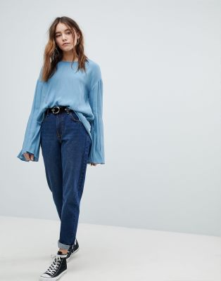 bershka mom jeans asos