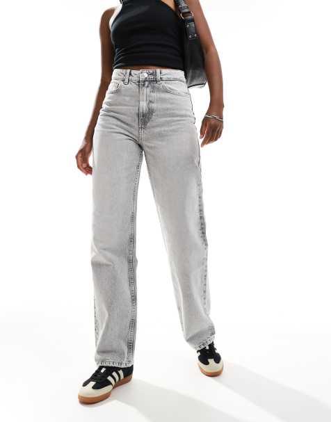 Bershka - Mom jeans grigi vestibilità confortevole - view 1