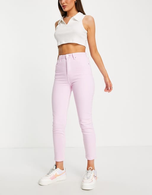 Mom jeans hot sale pink