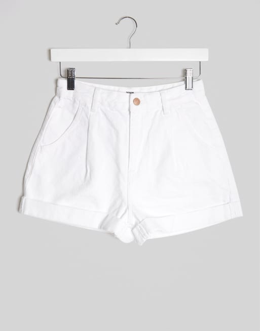 Bershka store white shorts