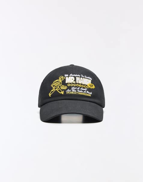 Bershka - Mr. Handy - Cappellino nero ricamato - view 1