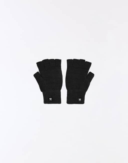 Bershka muffole in maglia nere, 2 di 4