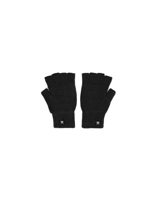 Bershka muffole in maglia nere, 4 di 4
