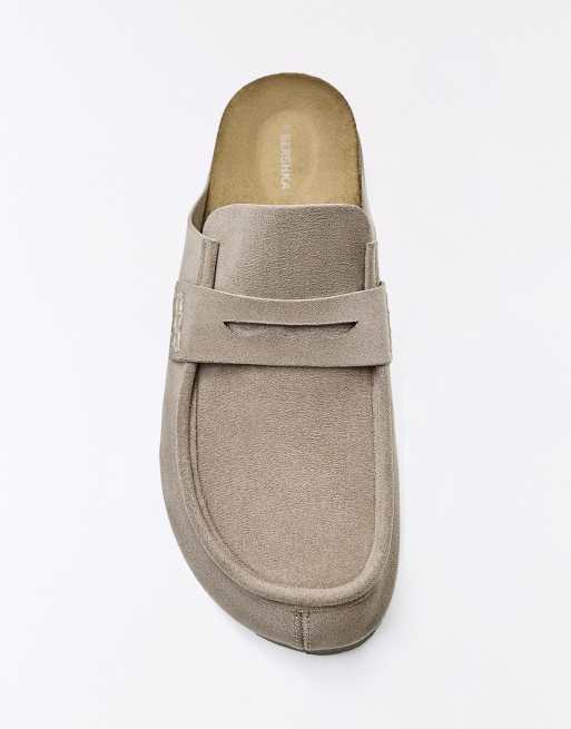 Bershka - Muiltjesklompen in beige, 4 van 4