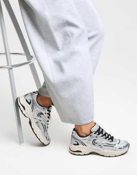 Bershka - Multi-piece - Sølvfarvede sneakers - view 1