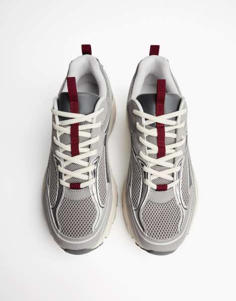 Bershka Multi-piece sneakers in grey - view 1