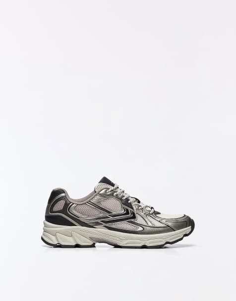 Bershka Multi-piece trainers in brown - view 1