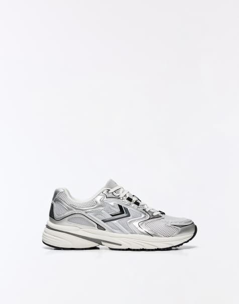 Bershka Multi-piece trainers in grey - view 1
