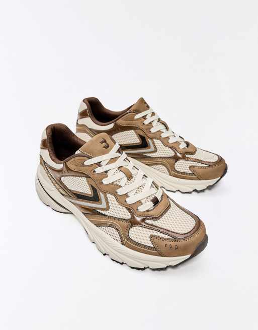 Bershka Multi-piece trainers in white, 6 of 7