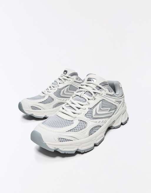 Bershka Multi-piece trainers in white, 7 of 7