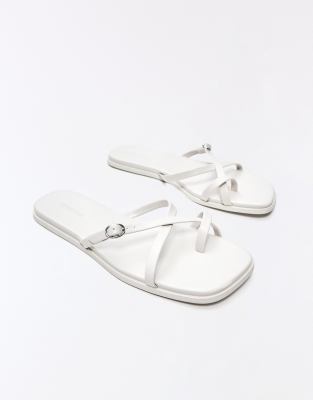  Multi-strap flat slider sandals 