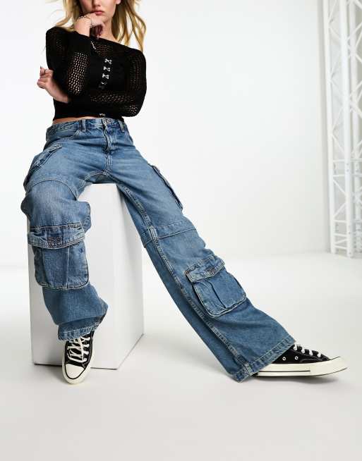 Bershka store cargo jeans