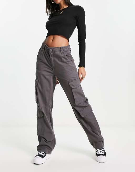 Multi-pocket twill cargo pants - Women