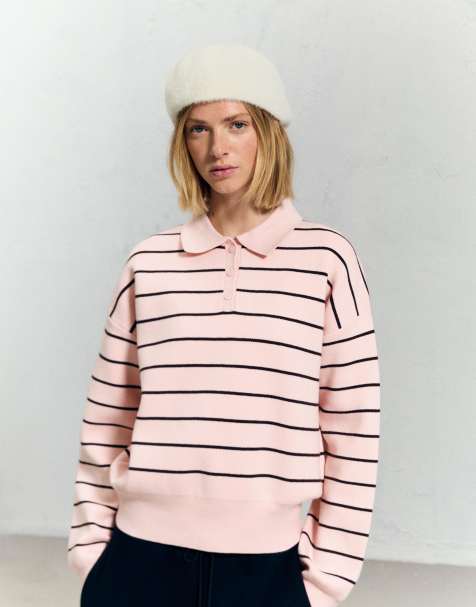 Bershka – Naturvit, luddig basker - view 1