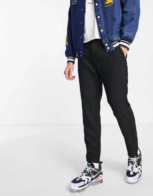 Bershka - Nette broek met rechte pijpen in zwart