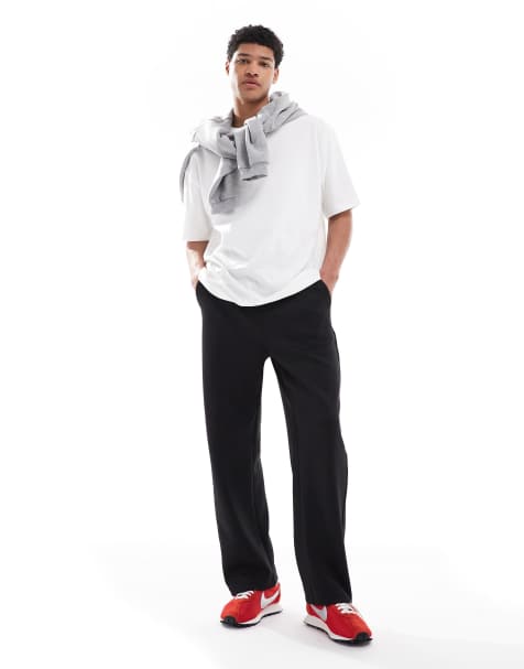 Bershka - Nette joggingbroek met wijde pijpen in zwart - view 1