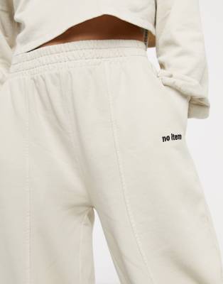 bershka no item slogan oversized jogger