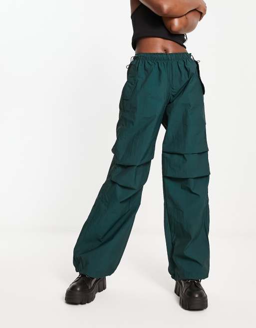 Ruched Parachute Pant, Seagrass Green  Fashion pants, Clothes, Nylon  outerwear