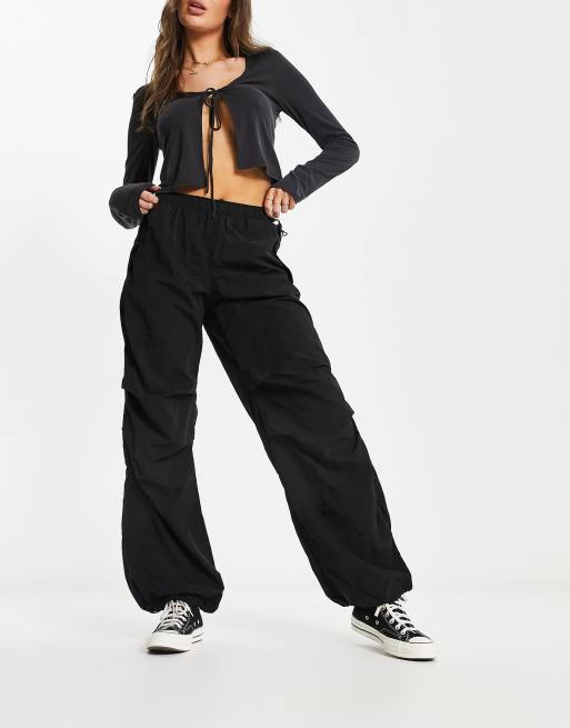 Nylon parachute trousers