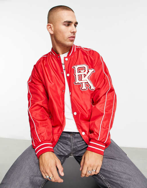 Baseball jacket 2024 red