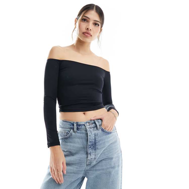 【THROW】STRETCH OFF SHOULDER トップス セール】THROW STRETCH OFF SHOULDER TOPS ストレッチ オフ