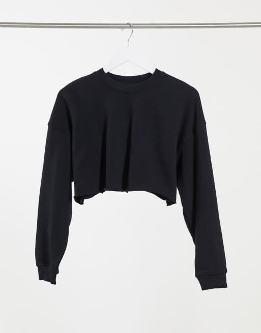 Cropped sweatshirt bershka hot sale