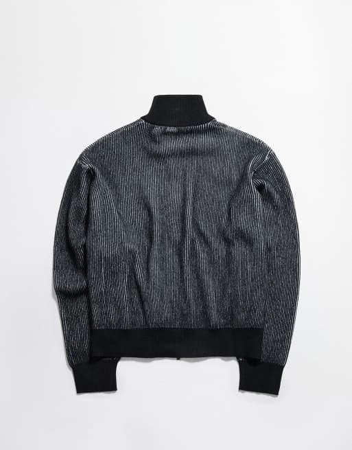 Bershka Out of Core giacca con zip nera, 7 di 7
