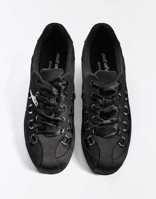 Bershka - Out of core - Sneakers in zwart, 3 van 4