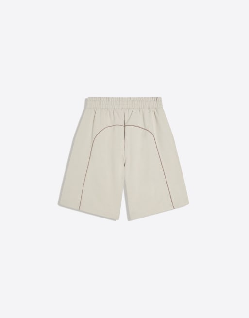 Bershka - Out of core - Zachte bermudashort in beige, 3 van 4