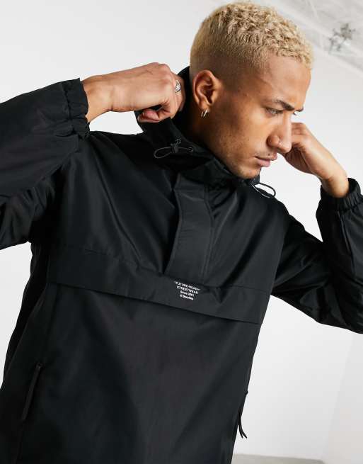 Black shop overhead jacket