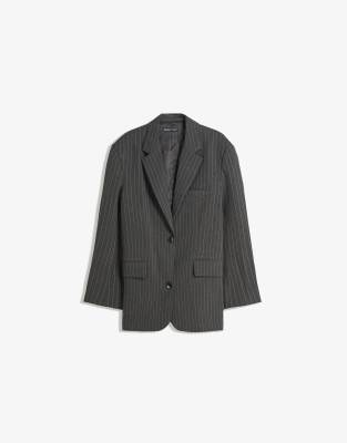 Bershka - Oversize-Blazer in Grau
