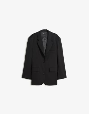 Bershka - Oversize-Blazer in Schwarz
