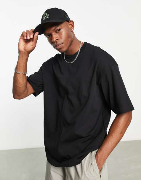 Asos black store t shirt mens