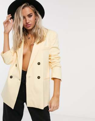 Bershka double breasted on sale blazer