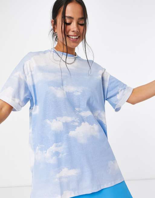 Cloud sales print shirt